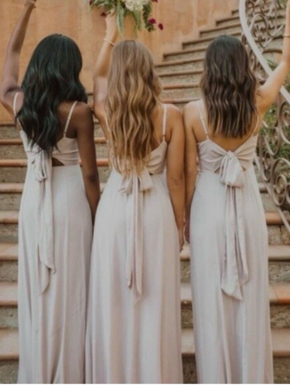 Show Me Your MuMu Lauren tie maxi dress show me the ring crisp - S